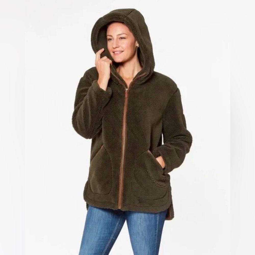 Koolaburra Olive Teddy Jacket